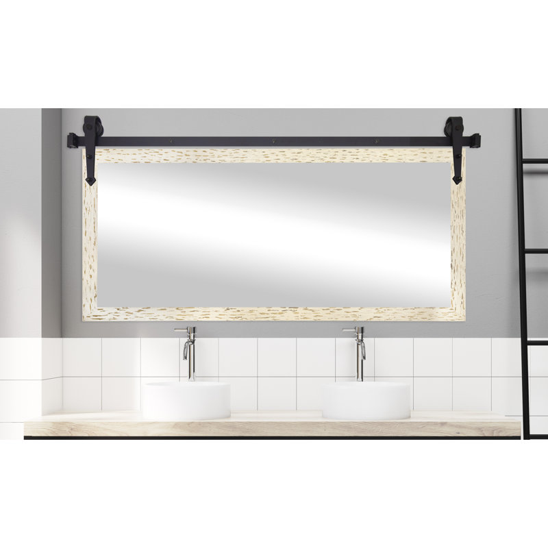 Gracie Oaks Nicholle Modern Farmhouse Distressed Vanity Mirror Wayfair